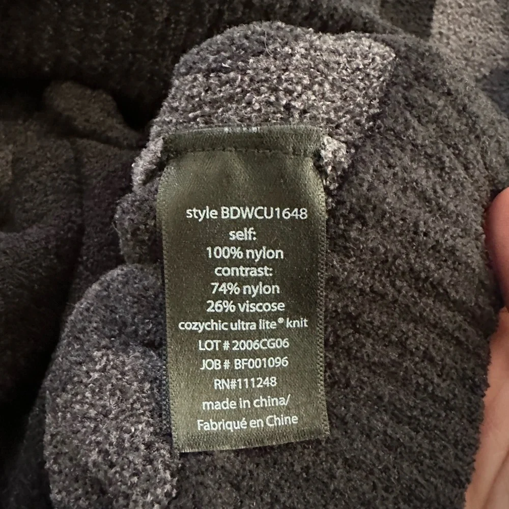 Barefoot Dreams CozyChic Ultra Lite Camo Zip-Up Jacket in Gray/Black, Medium